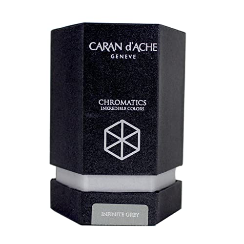 Tintenglas Chromatics Infinite Grey 50 ml von Caran d'Ache