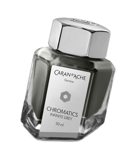 Tintenglas Chromatics Infinite Grey 50 ml von Caran d'Ache