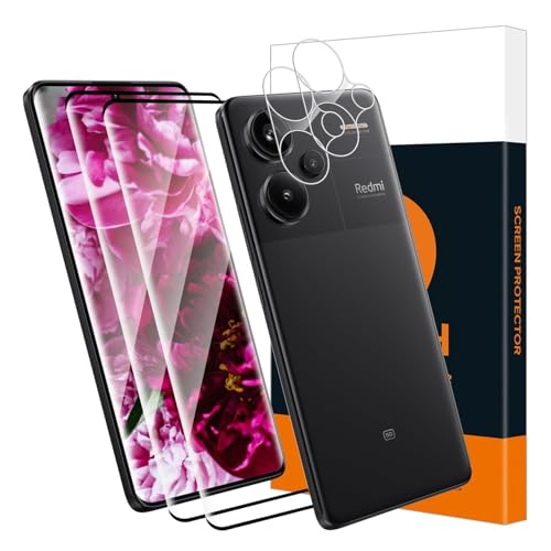 Carantee 2+2 Stück Schutzfolie für Panzerglas für Xiaomi Redmi Note 13 Pro Plus 5G, Sensitive Touch, 9H Härte Schutzglas, Kamera Schutzfolie, 3D Runde Kanten, HD Redmi Note 13 Pro Plus Displayschutz Carantee 2+2 Stück Schutzfolie für Panzerglas für Xiaomi Redmi Note 13 Pro Plus 5G, Sensitive Touch, 9H Härte Schutzglas, Kamera Schutzfolie, 3D Runde Kanten, HD Redmi Note 13 Pro Plus Displayschutz von Carantee