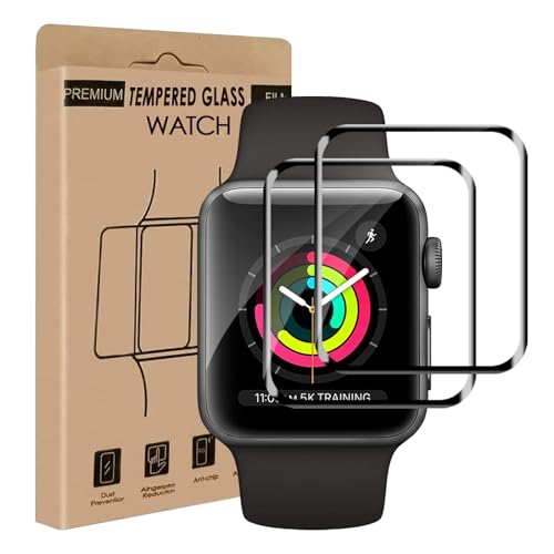 Carantee 2 Stück Schutzfolie für Panzerglas für Apple Watch Series 4/5/6/se/se2 (40mm), Kratzfest, Sensitive Touch, Blasenfreie iWatch 40mm Displayschutz, HD 0.15mm Apple Watch 40mm displayfolie von Carantee
