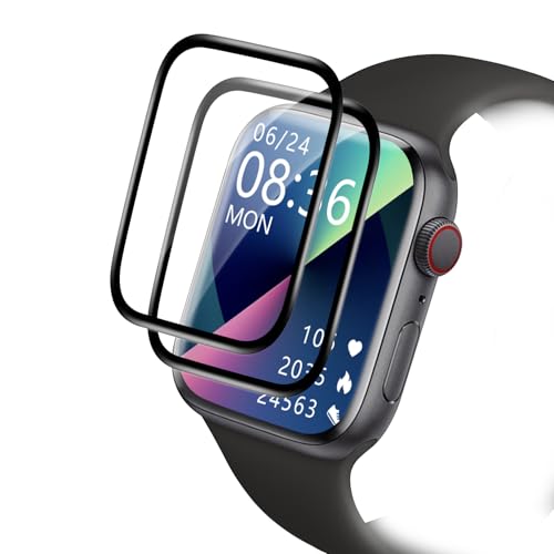 Carantee 2 Stück Schutzfolie für Panzerglas für Apple Watch Series 4/5/6/se 40mm Schutzglas, Wasserdicht Flexible TPU Displayfolie für Apple Watch 40mm Displayschutz, Blasenfrei Panzerfolie von Carantee