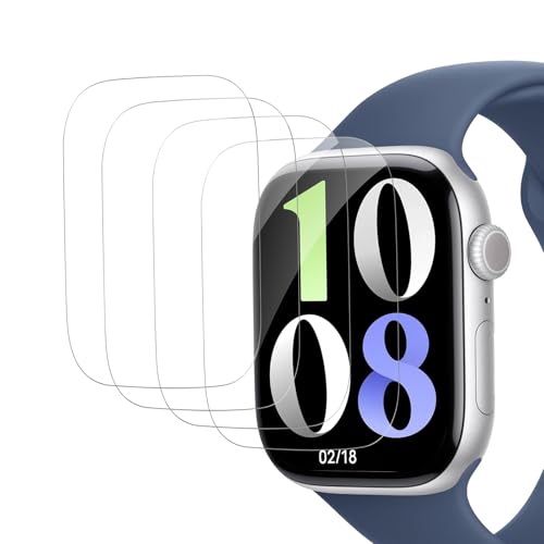 Carantee Schutzfolie für Panzerglas für Apple Watch 10 46mm Schutzglas, 4 Stück Blasenfrei Displayfolie für Apple Watch 10 Folie, Kratzfest Sensitive Touch für iWatch 10 Displayschutz Ultradünn von Carantee