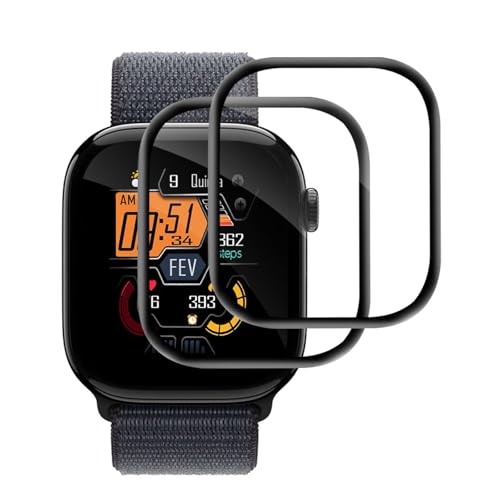 Carantee Schutzfolie für Panzerglas für Apple Watch Series 10 (42mm), 2 Stück Kratzfest iWatch 10 42mm schutzglas, Wasserdicht, Keine Blasen, 0.15mm HD-Klar Apple Watch 10 42mm Displayschutzfolie von Carantee