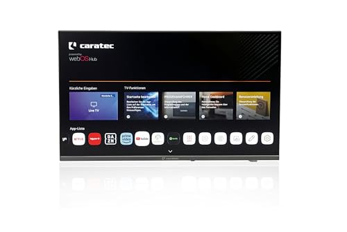 Caratec Vision CAV272E-S 69cm (27") 12V LED Caravan Smart TV mit webOS Bluetooth DVB-T2 DVB-S2 USB HDMI von Caratec