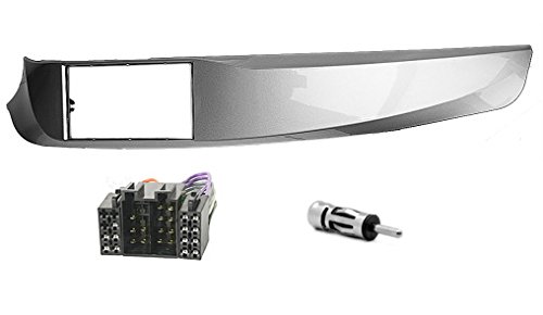 CARAV 11-318-801-6 Radioblende Car 2-DIN in Dash Installation kit Set for ALFA Romeo Giulietta (940) 2010-2014 (Left Wheel) + ISO and Antenna Adapter Cable von Carav