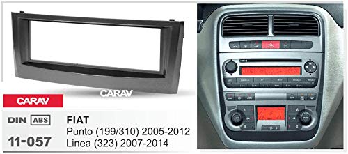 carav 11–057 DIN Autoradio Radioblende DVD Dash Installation Kit für FIAT Punto (199/310), Linea 323 Faszie mit 182 * 53 mm von Carav