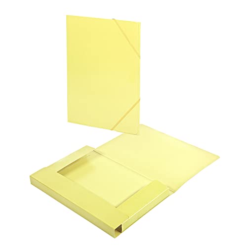 Carchivo, Ordner Klappen Folio Karton glänzend Soft Gelb von Carchivo