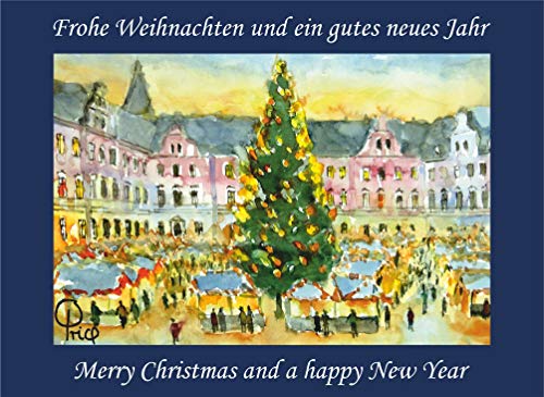 Card Kunstverlag 10 Weihnachtskarten mit Kuvert, Grußkarten, Glückwunschkarten - Regensburg Weihnachtsmarkt auf Schloss Thurn und Taxis von Card Kunstverlag