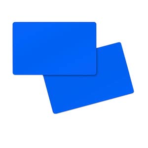 100 PVC Karten, farbig, 0,76mm (Blau) von CardPlus