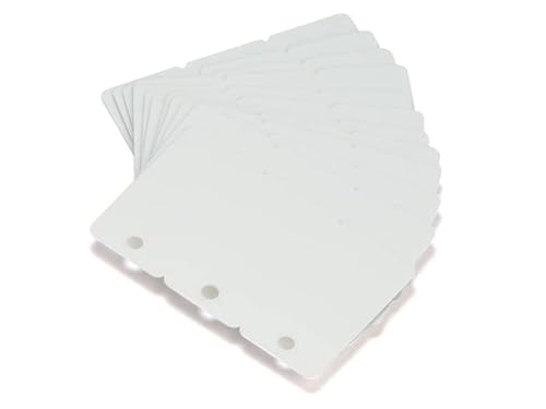 CardPlus PVC Plastikkarte mit Keytag Stanzung, weiß (VPE: 100 Stück) von CardPlus
