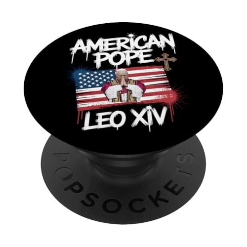 Christliche Flagge von Papst Leo XIV PopSockets Klebender PopGrip Christliche Flagge von Papst Leo XIV PopSockets Klebender PopGrip von Cardinal Robert Prevost Pope Leo XIV Tees & Gifts
