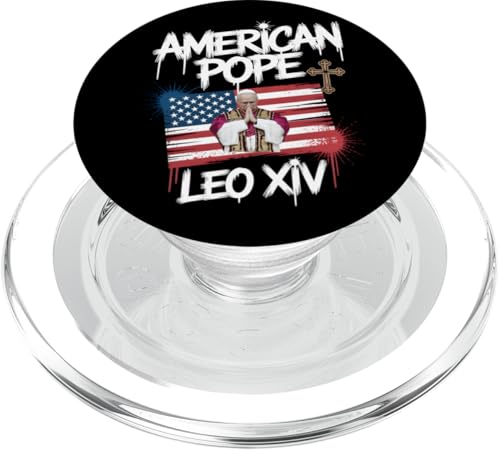 Christliche Flagge von Papst Leo XIV PopSockets PopGrip für MagSafe Christliche Flagge von Papst Leo XIV PopSockets PopGrip für MagSafe von Cardinal Robert Prevost Pope Leo XIV Tees & Gifts