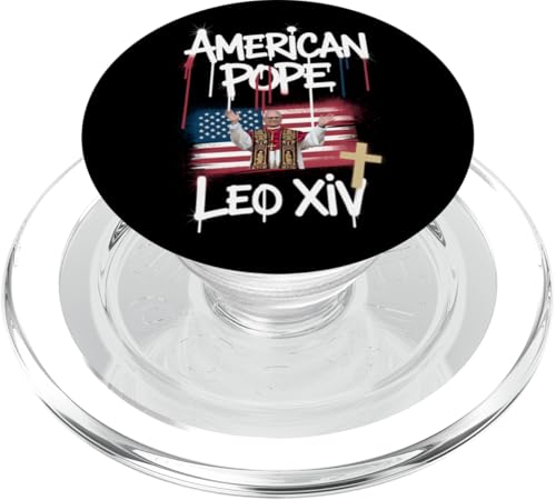 Papst Leo XIV Amerikanischer Papst Christlich Katholisch Pop Art PopSockets PopGrip für MagSafe Papst Leo XIV Amerikanischer Papst Christlich Katholisch Pop Art PopSockets PopGrip für MagSafe von Cardinal Robert Prevost Pope Leo XIV Tees & Gifts