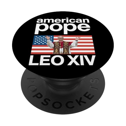 Papst Leo XIV. Amerikanischer Papst Christlich Katholisch PopSockets Klebender PopGrip von Cardinal Robert Prevost Pope Leo XIV Tees & Gifts