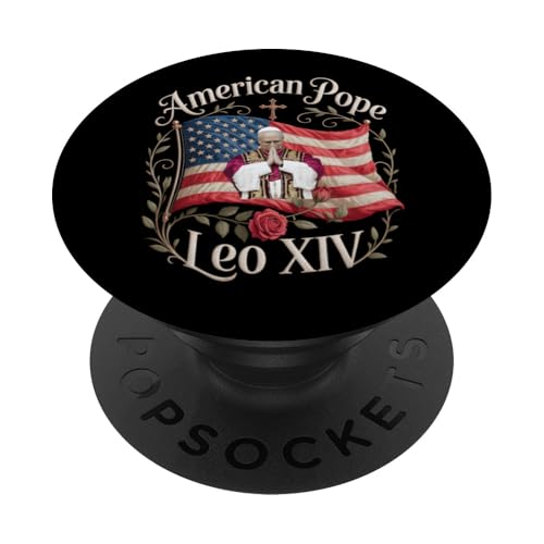 Papst Leo XIV. Amerikanischer Papst Katholisch Christlich PopSockets Klebender PopGrip Papst Leo XIV. Amerikanischer Papst Katholisch Christlich PopSockets Klebender PopGrip von Cardinal Robert Prevost Pope Leo XIV Tees & Gifts