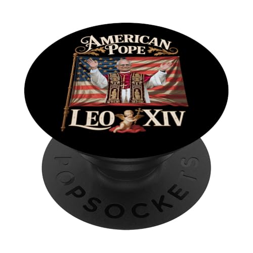 Papst Leo XIV. Amerikanischer Papst Katholisch Christlich PopSockets Klebender PopGrip Papst Leo XIV. Amerikanischer Papst Katholisch Christlich PopSockets Klebender PopGrip von Cardinal Robert Prevost Pope Leo XIV Tees & Gifts