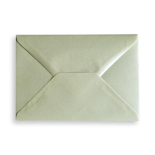 Cards & Crafts Luxus Metallic C6 Briefumschläge - 16,2x11,4 cm - 110 Gramm - 162x114mm (Soft Lemon, 25) von Cards & Crafts