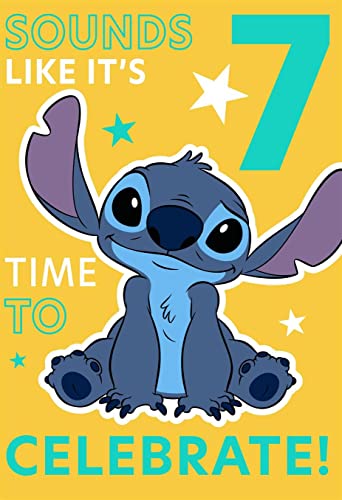 Cards Hallmark Disney Lilo & Stitch 7. Geburtstag 7. Klingt wie es Zeit ist, zu feiern von Cards