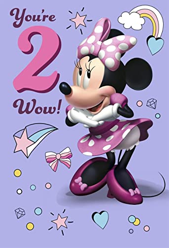 Cards Hallmark Disney Minnie Mouse 2nd Birthday You're 2 wow! von Cards