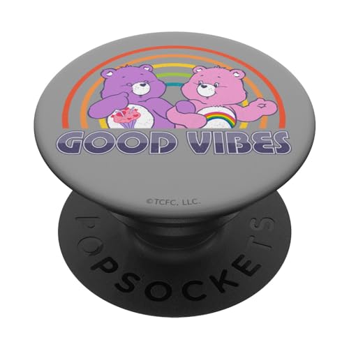 Care Bears Good Vibes Rainbow With Share And Cheer Bear PopSockets mit austauschbarem PopGrip von Care Bears