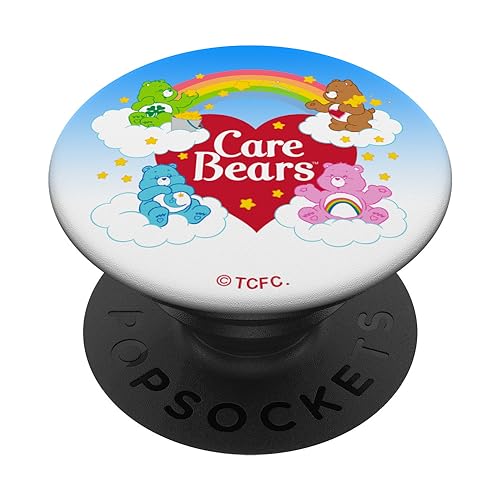 PopSockets Care Bears Classic Group PopSockets PopGrip: Ausziehbarer Sockel und Griff für Handys/Tablets mit Tauschbarem Top von Care Bears