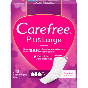 Carefree Slipeinlagen Plus Large ohne Duft für Slip, 48 St. Carefree Slipeinlagen Plus Large ohne Duft für Slip, 48 St. von Carefree