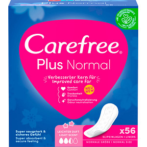 Carefree Slipeinlagen Plus Normal mit Frischeduft, 56 St. von Carefree