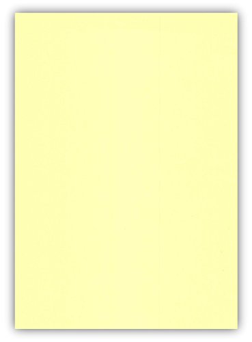 100 Blatt farbiges Premium Briefpapier Caribic Format DIN A3 (297 x 420 mm) Farbe Briefbogen Zitronengelb, Karibik Papier von Caribic