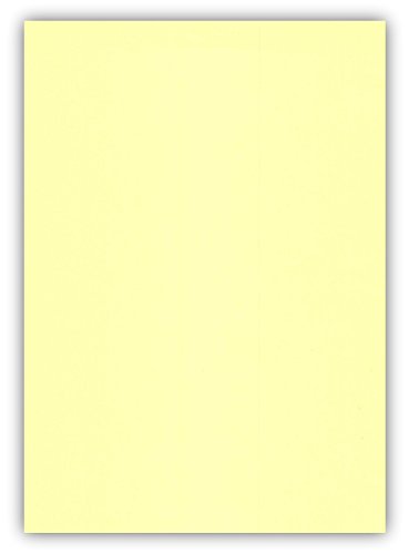 100 Blatt farbiges Premium Briefpapier Caribic Format DIN A4 (210 x 297 mm) Farbe Briefbogen Zitronengelb, Karibik Papier von Caribic