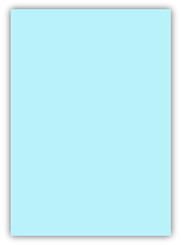 100 Blatt farbiges Premium Briefpapier Caribic Format DIN A5 (148 x 297 mm) Farbe Briefbogen Blau Hellblau, Karibik Papier von Caribic