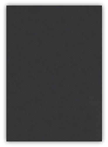 100 Blatt farbiges Premium Briefpapier Caribic Format DIN A5 (148 x 297 mm) Farbe Briefbogen Schwarz, Karibik Papier (CAR-797) von Caribic