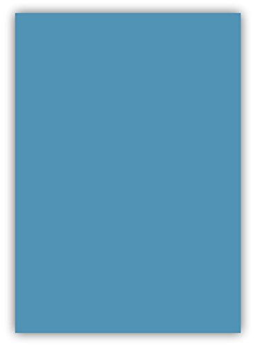 25 Blatt farbiges Premium Briefpapier Caribic Format DIN A4 (210 x 297 mm) Farbe Briefbogen Blau Azur, Karibik Papier von Caribic