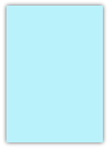 25 Blatt farbiges Premium Briefpapier Caribic Format DIN A5 (148 x 210 mm) Farbe Briefbogen Blau Hellblau, Karibik Papier von Caribic