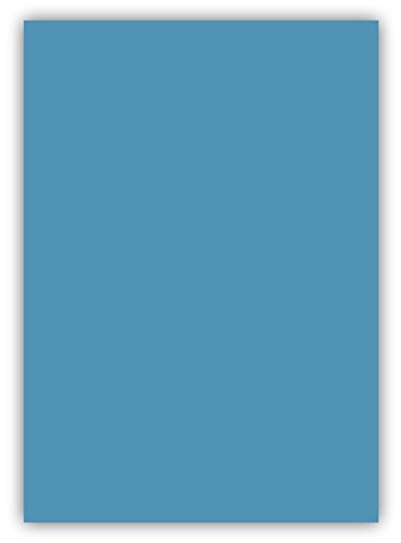 50 Blatt farbiges Premium Briefpapier Caribic Format DIN A5 (148 x 297 mm) Farbe Briefbogen Blau Azur, Karibik Papier von Caribic