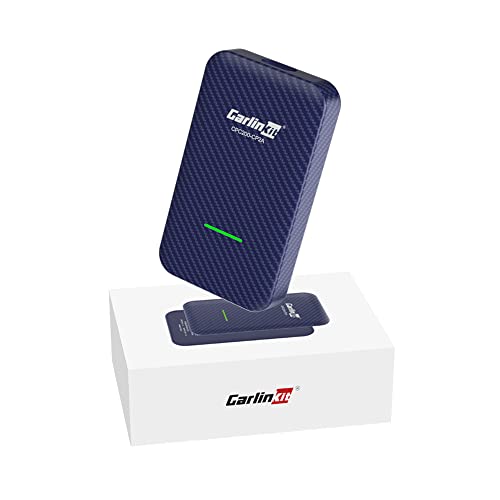 CarlinKit 4.0 Wireless CarPlay/Wireless Android Auto Adapter, für werkseitig verkabeltes CarPlay Auto, neues Upgrade, unterstützt Online Update, Online Message/Navigation/Musik... von Carlinkit