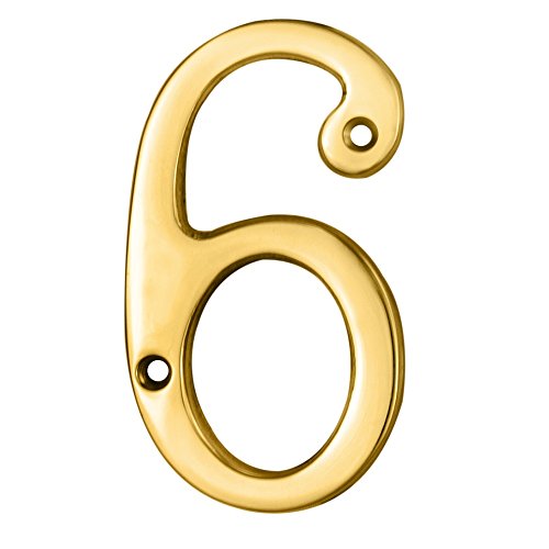 Carlisle Brass N6 Ziffernblatt, Nummer 6, poliertes Messing, 76 mm Carlisle Brass N6 Ziffernblatt, Nummer 6, poliertes Messing, 76 mm von Carlisle Brass