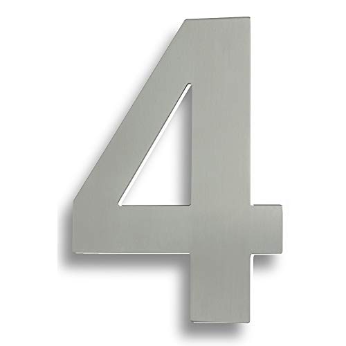 Carlisle Brass NUM10174SSS 178 x 2 mm Nummer 4 verdeckte Stifte passend G316, satinierter Edelstahl von Carlisle Brass