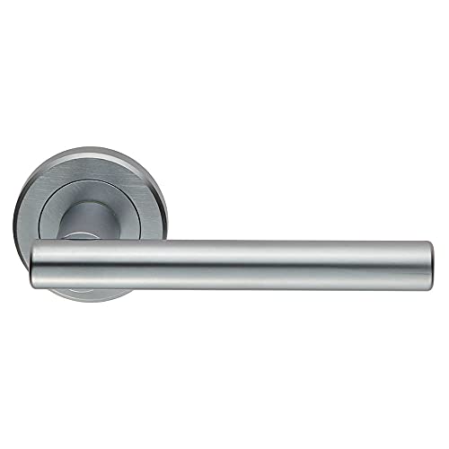 Carlisle Brass ZIN3121SC Serozzetta Philadelphia Hebel auf runder Rosette, verdeckte Befestigung, satiniertes Chrom, 124 mm Grifflänge Carlisle Brass ZIN3121SC Serozzetta Philadelphia Hebel auf runder Rosette, verdeckte Befestigung, satiniertes Chrom, 124 mm Grifflänge von Carlisle Brass
