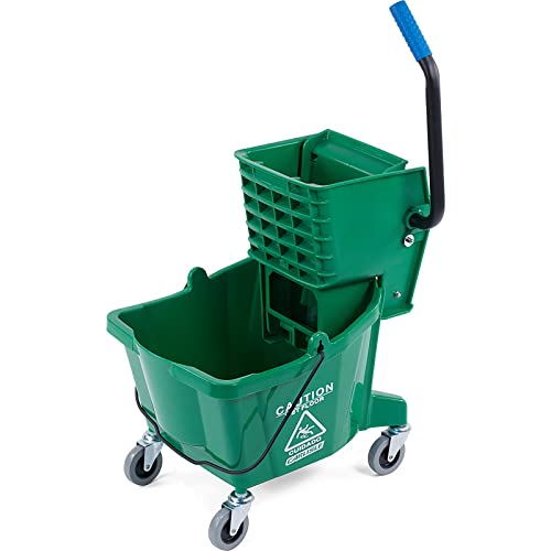 Carlisle 3690809 Kommerzieller Wischeimer mit seitlichem Auswringer, 26 Quart Kapazität, grün Carlisle 3690809 Kommerzieller Wischeimer mit seitlichem Auswringer, 26 Quart Kapazität, grün von Carlisle FoodService Products