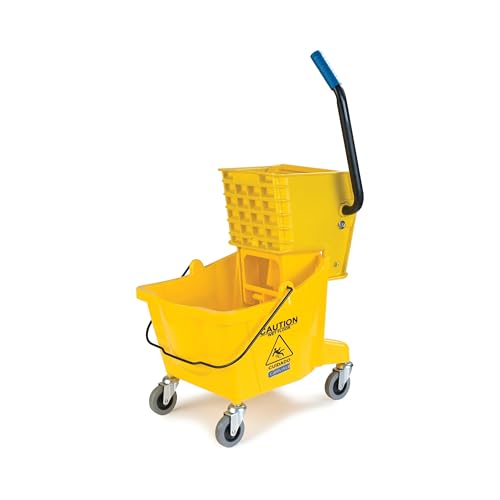 Carlisle 3690804 Gewerbeimer mit seitlichem Auswringer, 26 Quart Kapazität, gelb Carlisle 3690804 Gewerbeimer mit seitlichem Auswringer, 26 Quart Kapazität, gelb von Carlisle FoodService Products