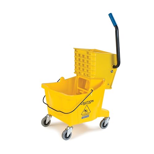 Carlisle 3690804 Gewerbeimer mit seitlichem Auswringer, 26 Quart Kapazität, gelb von Carlisle FoodService Products