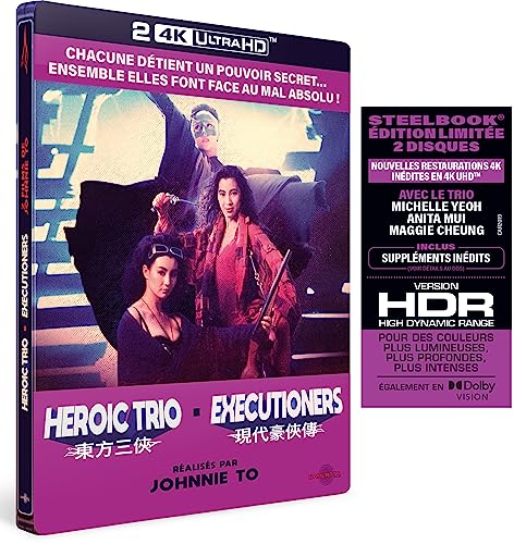 Johnnie to - 2 films : heroic trio + executioners 4k ultra hd [Blu-ray] [FR Import] von Carlotta