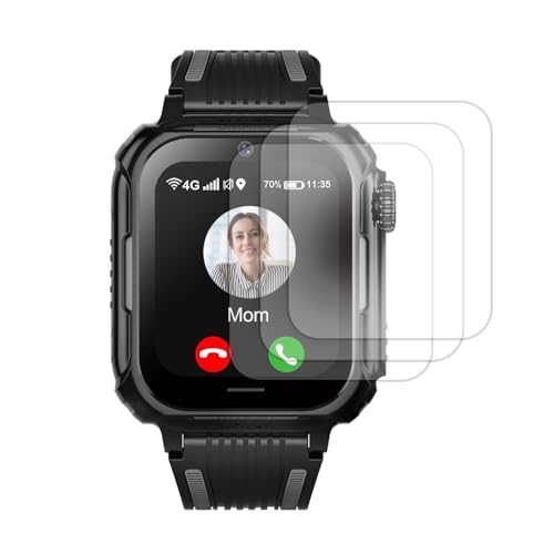 Carneedi 3X Displayschutzfolie aus Gehärtetem Glas 4G Kinder GPS Smartwatch von Carneedi