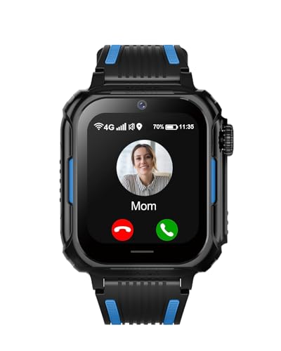 Carneedi 4G Kinder Smartwatch mit GPS und Telefon, Kinder GPS Uhr mit WiFi Videoanruf Kamera SOS Schulmodus, Kids Watch Geschenk für Jungen und Mädchen 5–16 Jahren von Carneedi