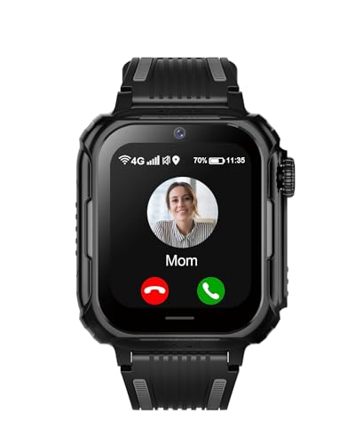 Carneedi 4G Kinder Smartwatch mit GPS und Telefon, Kinder GPS Uhr mit WiFi Videoanruf Kamera SOS Schulmodus, Kids Watch Geschenk für Jungen und Mädchen 5–16 Jahren von Carneedi