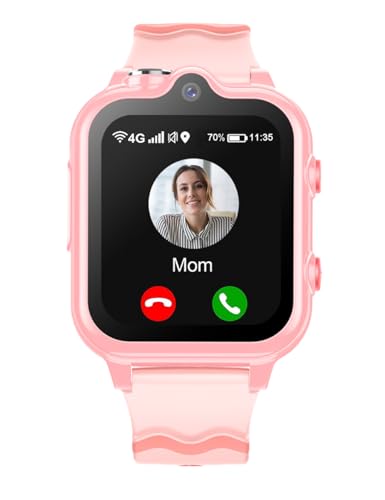 Carneedi 4G Smartwatch Kinder mit GPS und Telefon Uhr Smart Watch Kinder mit WiFi Videoanruf Kamera SOS Schulmodus, Kinder Smartwatch für Jungen und Mädchen 5–16 Jahren von Carneedi