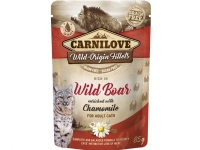 Carnilove cat pouch rich in Wild Boar enrich.w/Chamomile 85g - (24 pk/ps) von Carni Love