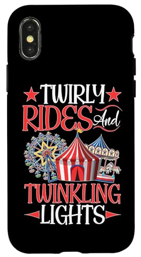 Karneval für Kinder: Drehfahrten und funkelnde Lichter Hülle für iPhone X/XS Karneval für Kinder: Drehfahrten und funkelnde Lichter Hülle für iPhone X/XS von Carnival And Fairground Designs For Kids