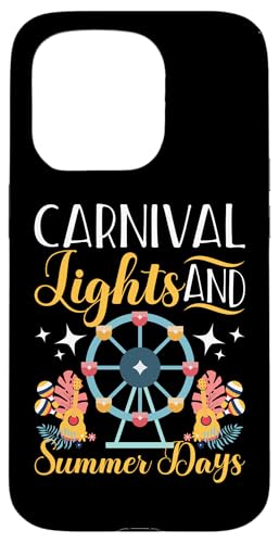 Karneval für Kinder: Karnevalslichter und Sommertage Hülle für iPhone 15 Pro von Carnival And Fairground Designs For Kids