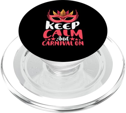 Karneval für Kinder: Keep Calm And Carnival On PopSockets PopGrip für MagSafe von Carnival And Fairground Designs For Kids